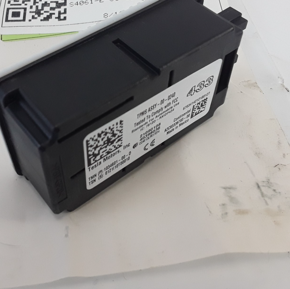 Model S & X 2012-2021 TPMS ECU Receiver 433MHz 1034601-00-D Genuine OEM