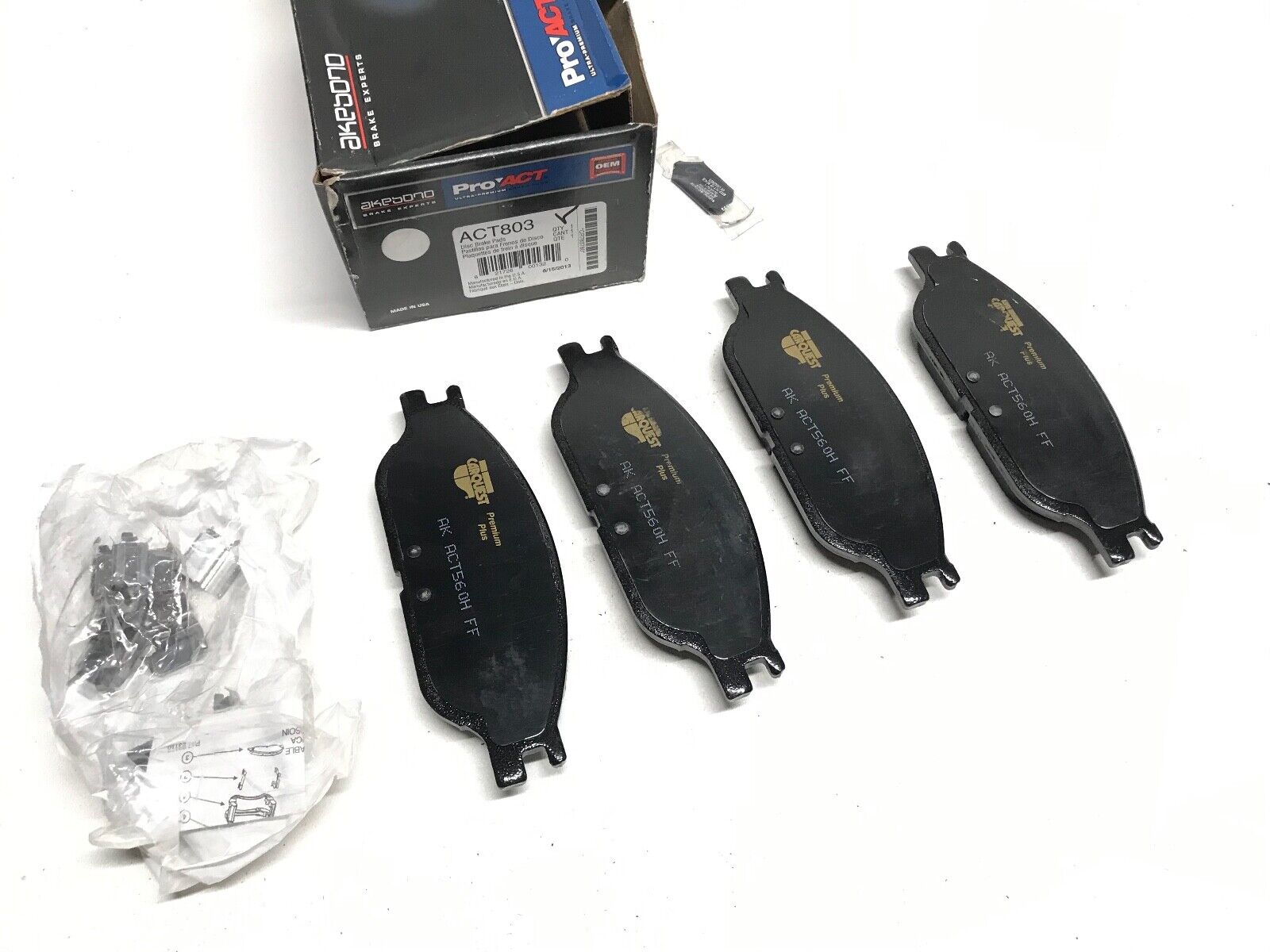 Disc Brake Pad Set-ProACT Akebono ACT803 Premium Ceramic Pads Front for Windstar - HotCarParts