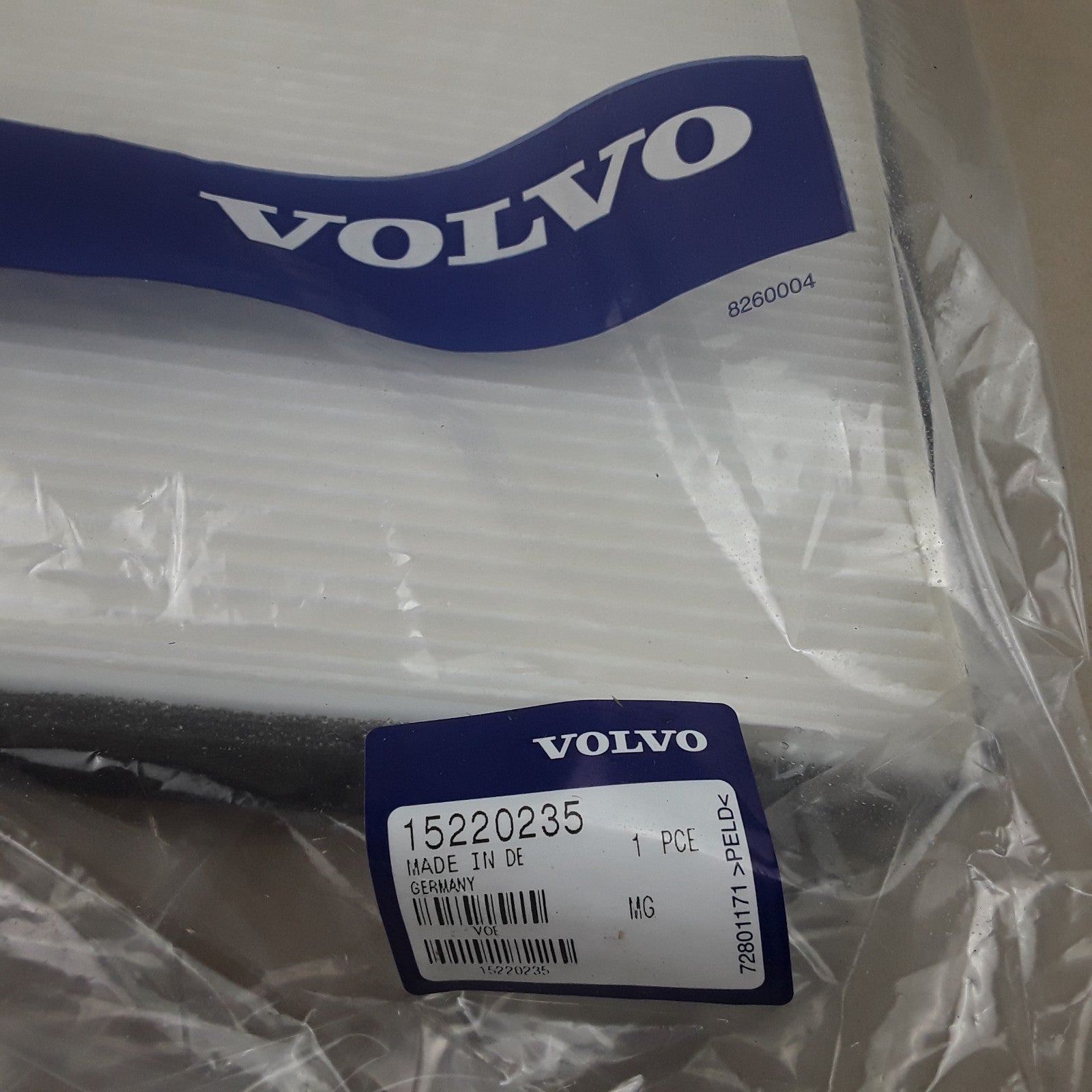 Volvo 15220235 Oil Filter Element Assembly Heavy Duty High Performance