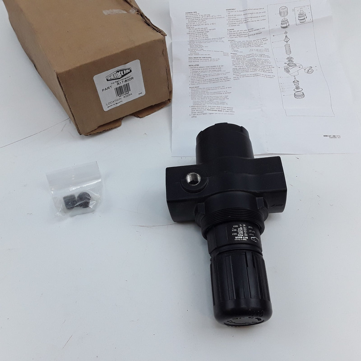 Dixon R17-800R Series 1 FRLs R17 R18-Series Jumbo Regulator Without Gauge