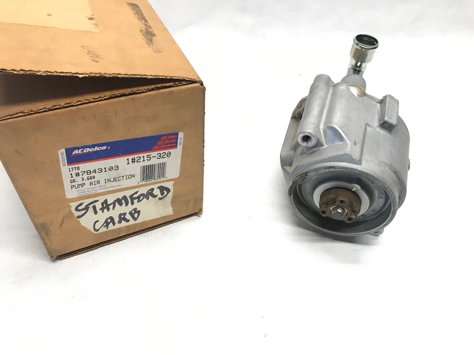 Pump Asm Secondary Air Injection ACDELCO 215-320 GM 7843103 for Chevrolet forGMC - HotCarParts