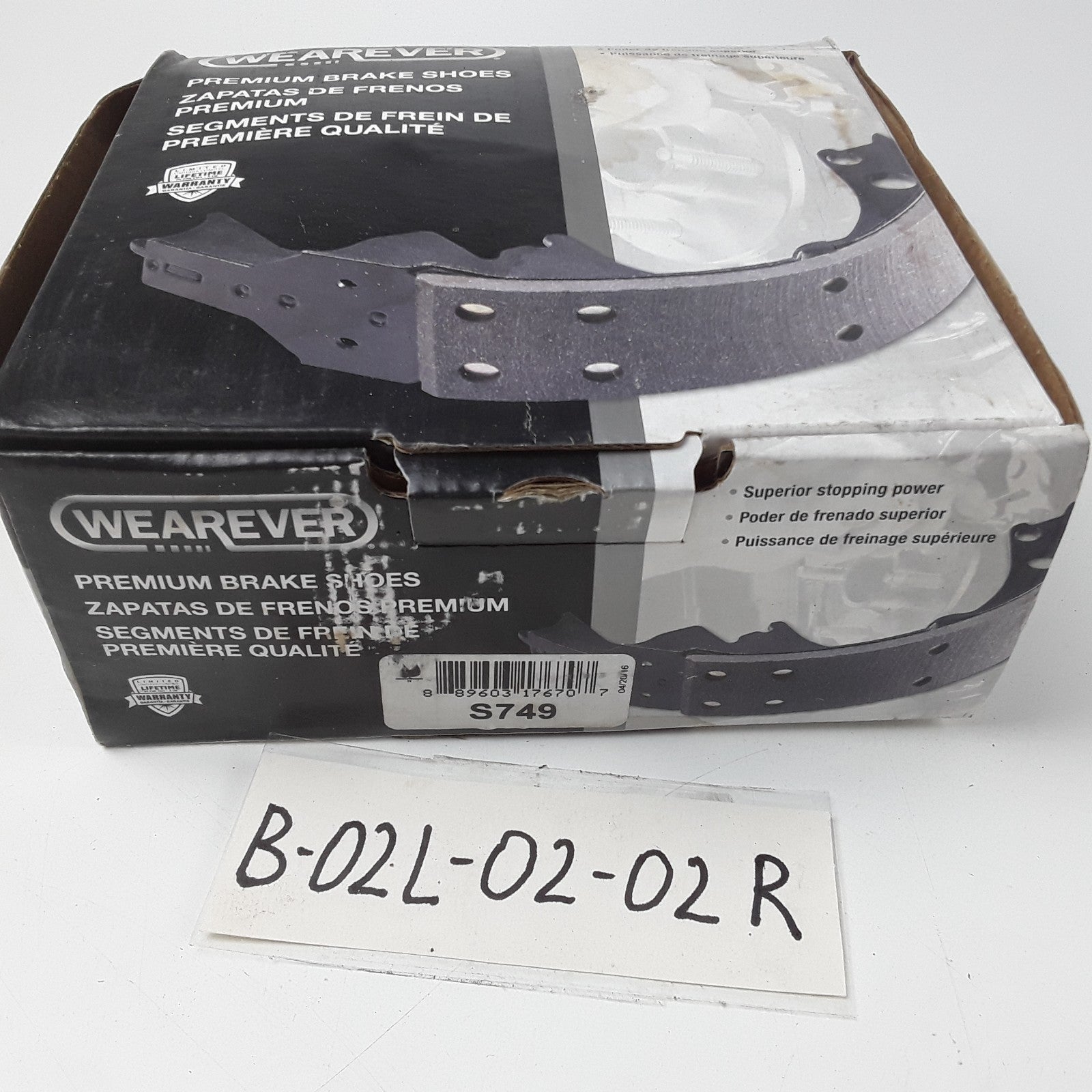 Rear Brake Pads and Shoes Fits Hyundai Excel 1994 p/n Wearever S749