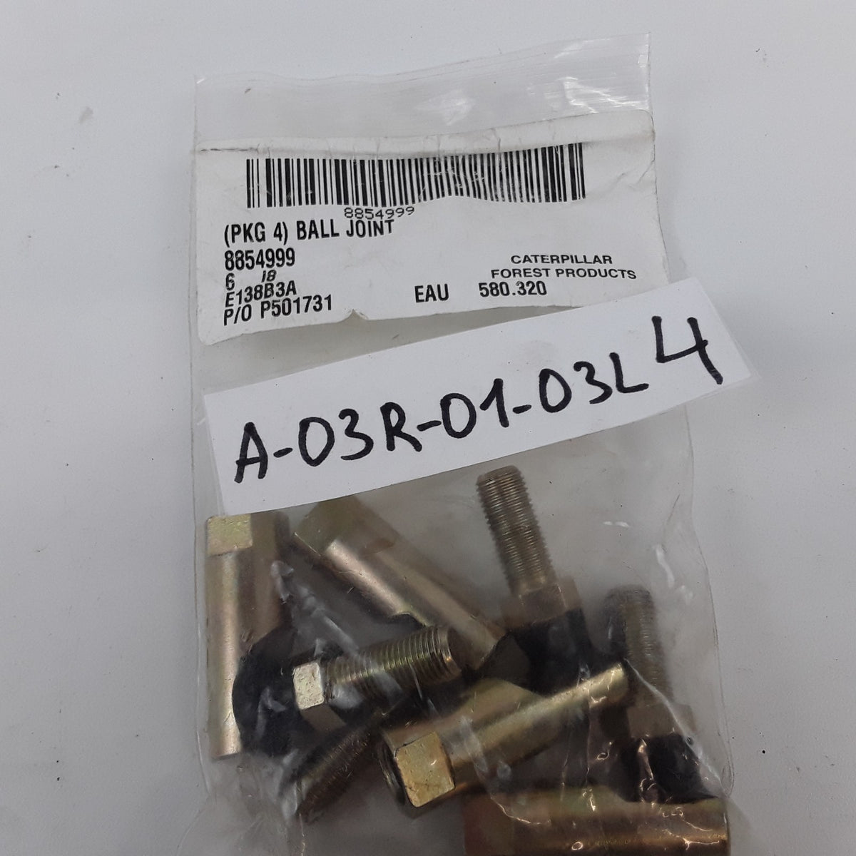 Shift Linkage Ball Joints Fits Caterpillar Forest Products Set of 4pcs 8854999