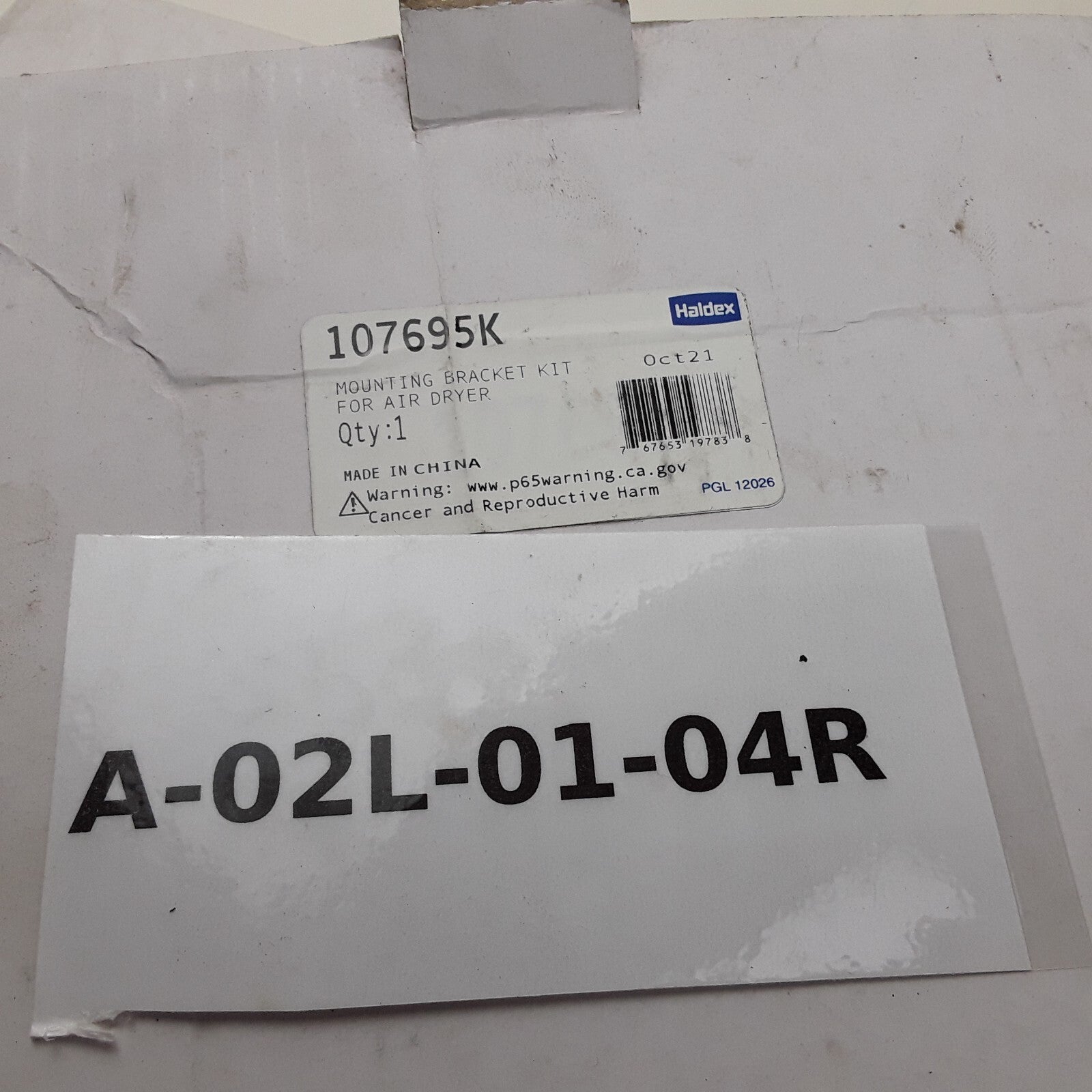Haldex 107695K - Air Brake Dryer Mounting Bracket Kit For Bendix AD-9 Air Dryer