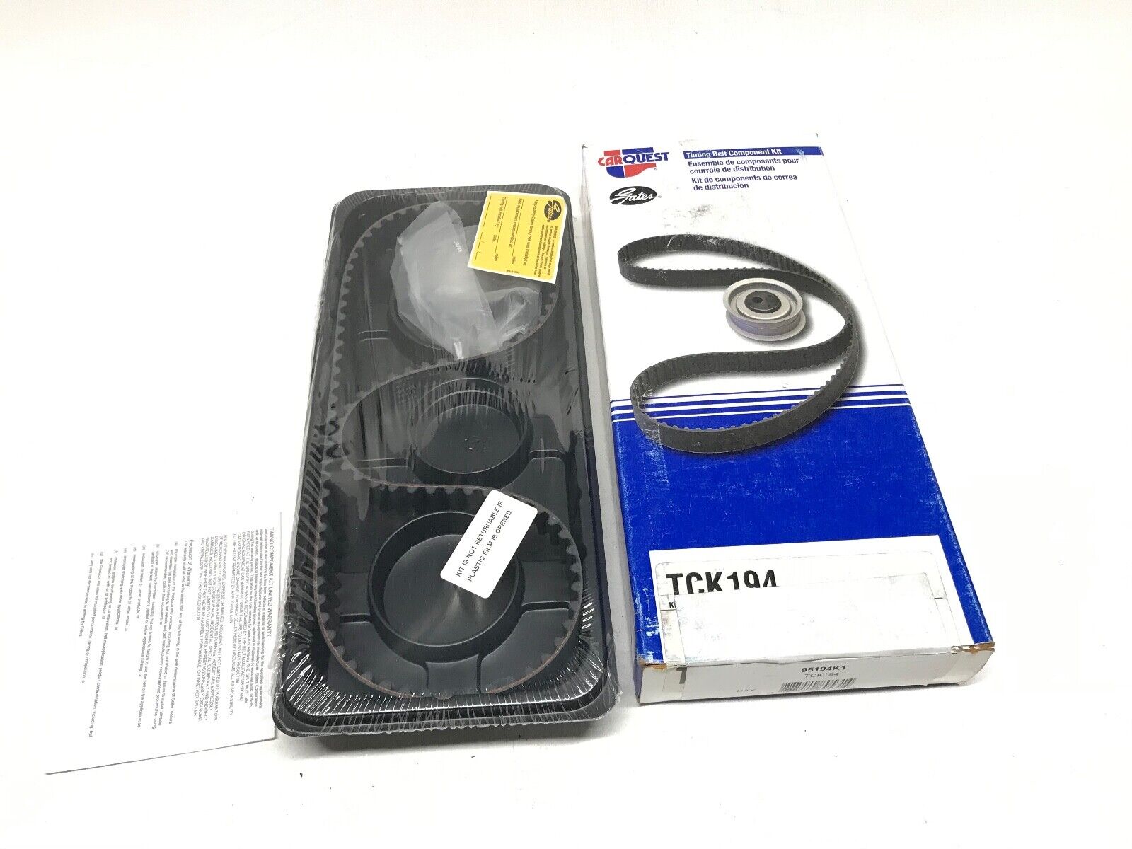 Engine Timing Belt Kit-Timing Belt Kit w/o Seals CARQUEST 95194K1 / TCK194 - HotCarParts