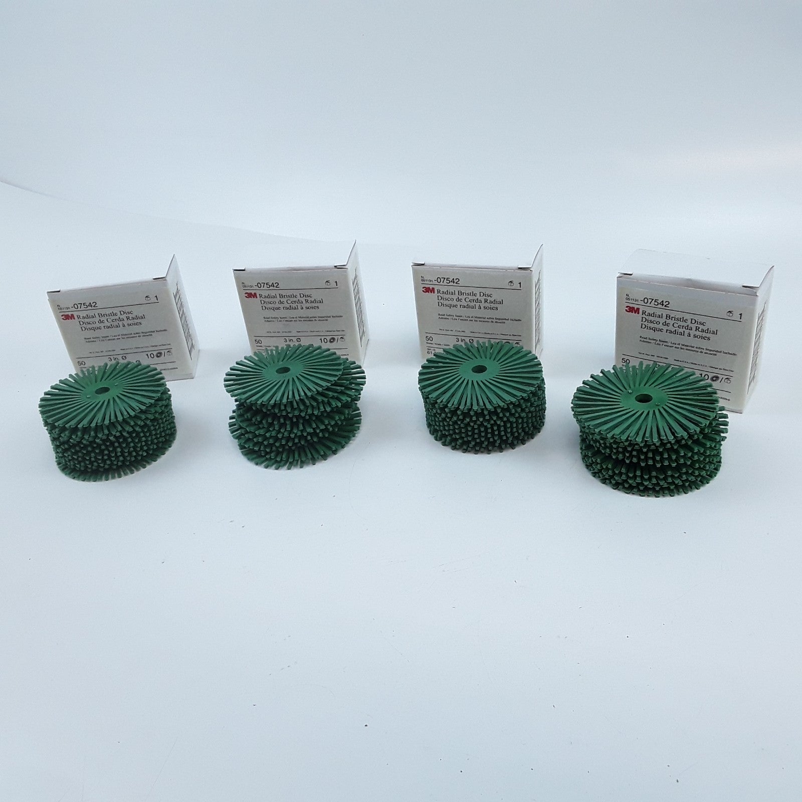 3M 07542 Discs Radial Bristle 50 Grade Size 3 in 76.2mm Set of 40 pcs