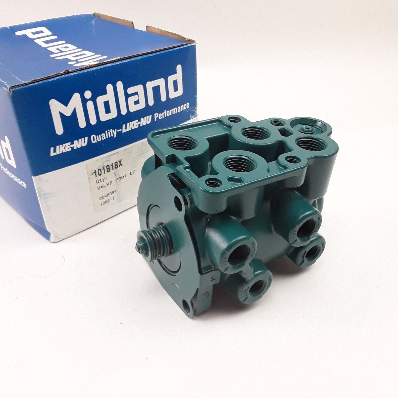 Haldex 101818X Reman Air Brake E7 Foot Control Valve Assembly Heavy Duty