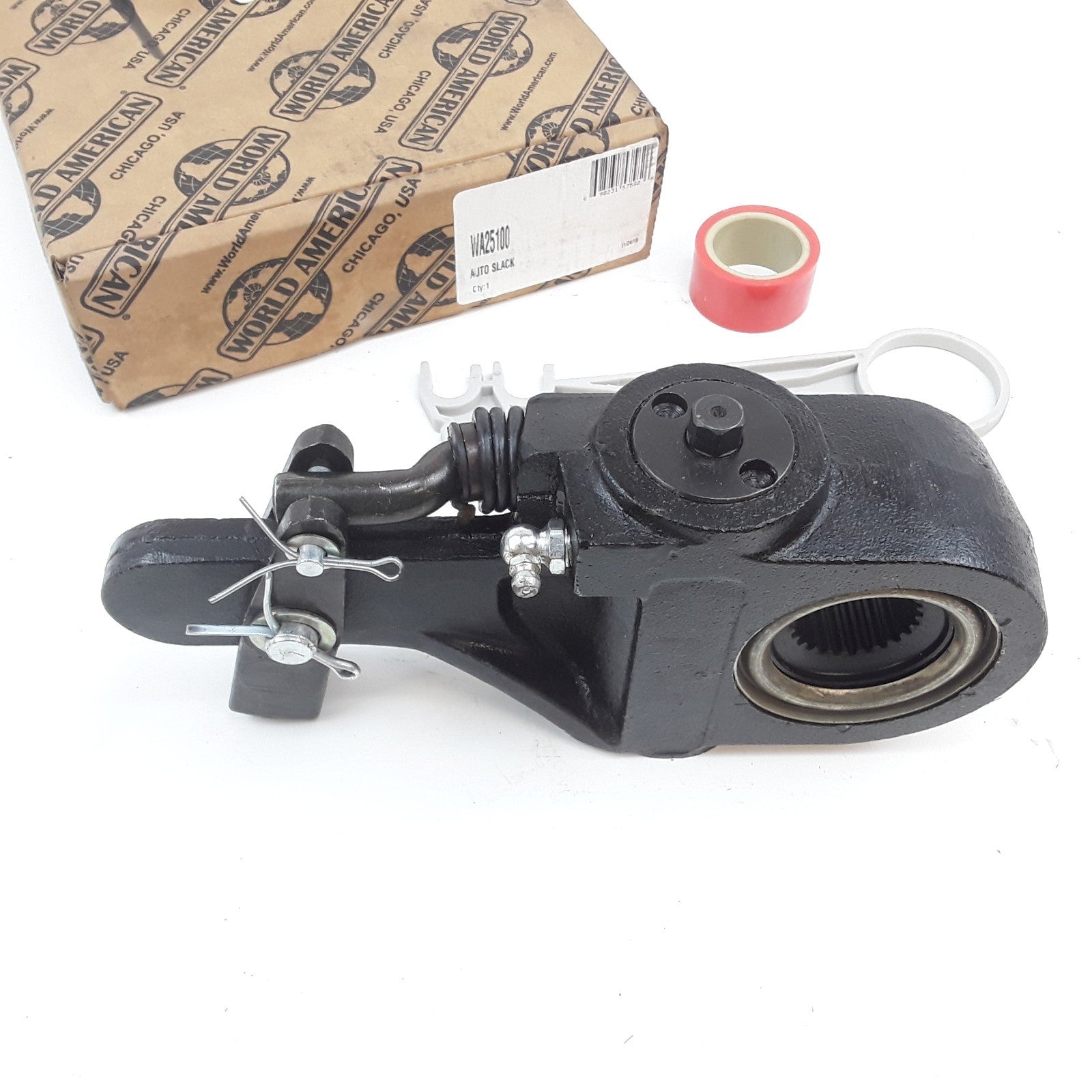 World American WA25100 Automatic Slack Adjuster 1-1/4"-10 Spline, 5.5" Arm A