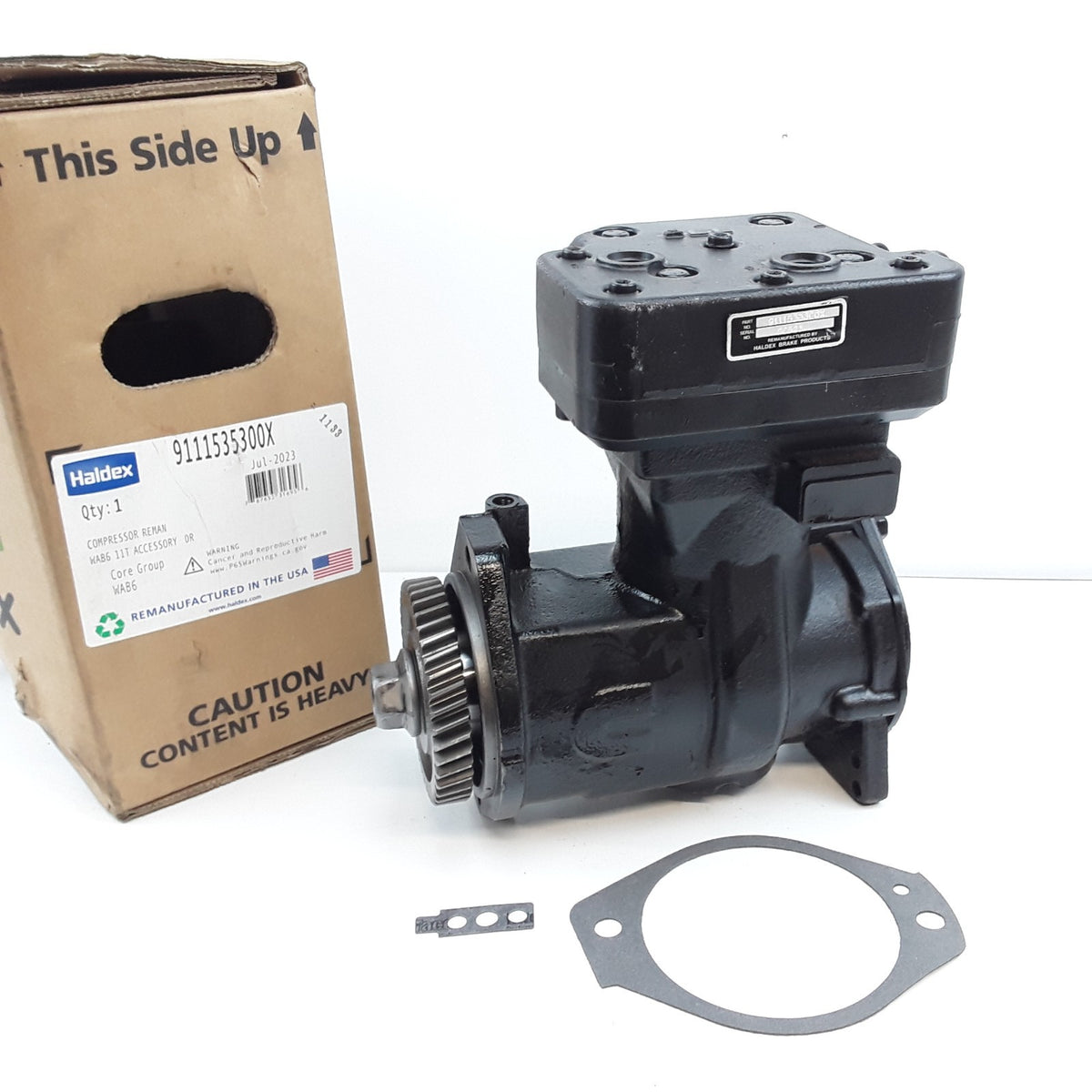 Haldex 9111535300X Air Brake Compressor For Cummins ISC ISL NS318 Engine Models