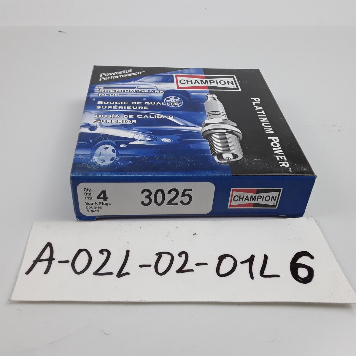 Champion 3025 Spark Plugs Pack of 4 For Heavy  Duty High Performance Car & Truck