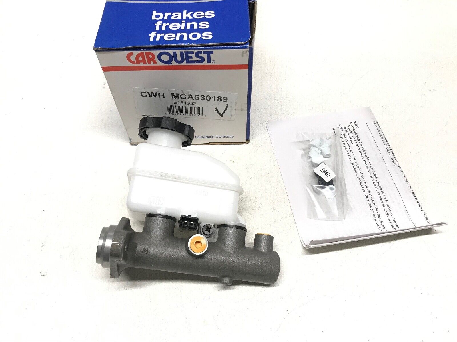 Brake Master Cylinder CARQUEST MCA630189 fits 01-05 Hyundai Elantra FAST SHIPP - HotCarParts