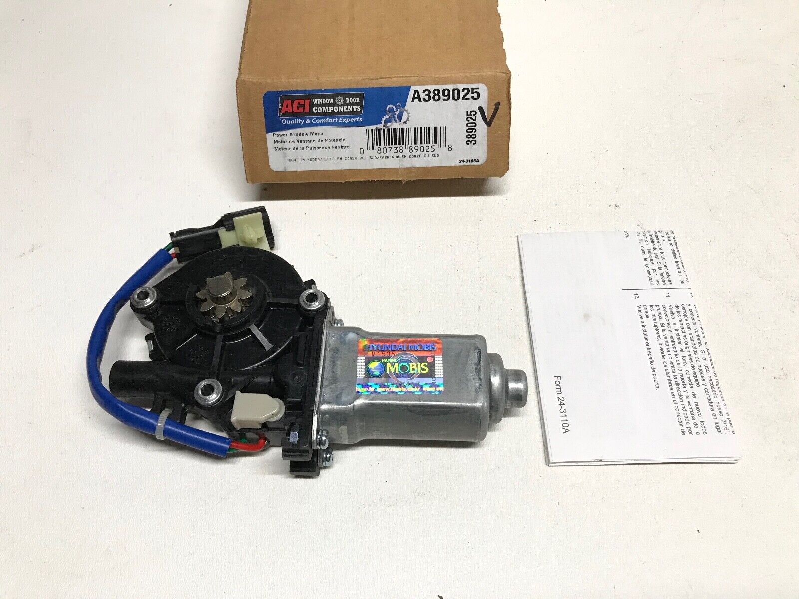 Power Window Motor Front Right ACI/Maxair 389025 for Sedona, Sorento FAST SHIPP - HotCarParts