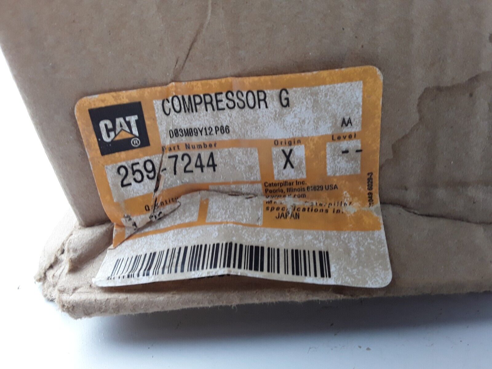 GENUINE CAT 259-7244 Fits Caterpillar EXCAVATOR For Denso 10S17C A/C Compressor - HotCarParts