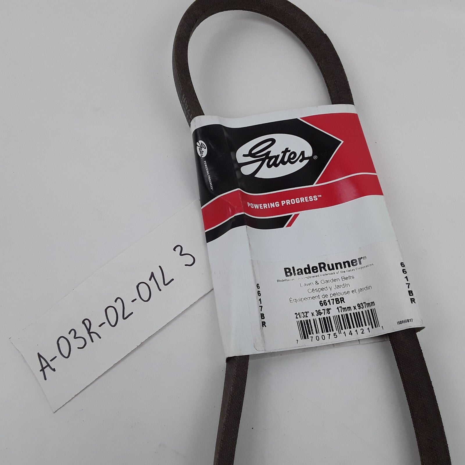 Gates 6617BR BladeRunner Lawn and Garden Accessory Drive Belt 21/32" x 36-7/8"