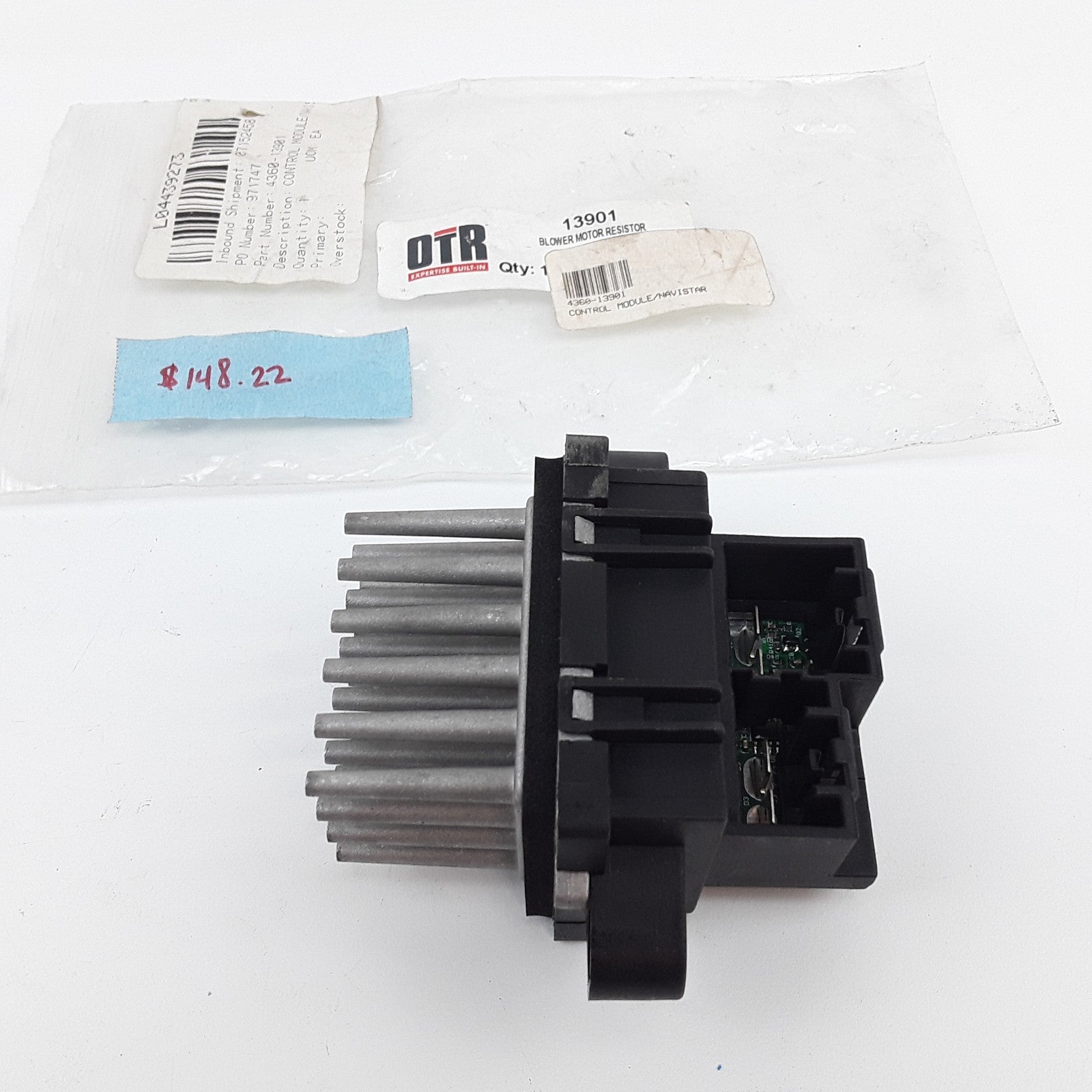 Blower Motor Resistor Fits International 7500 LoneStar ProStar 4400 (2012-2020)