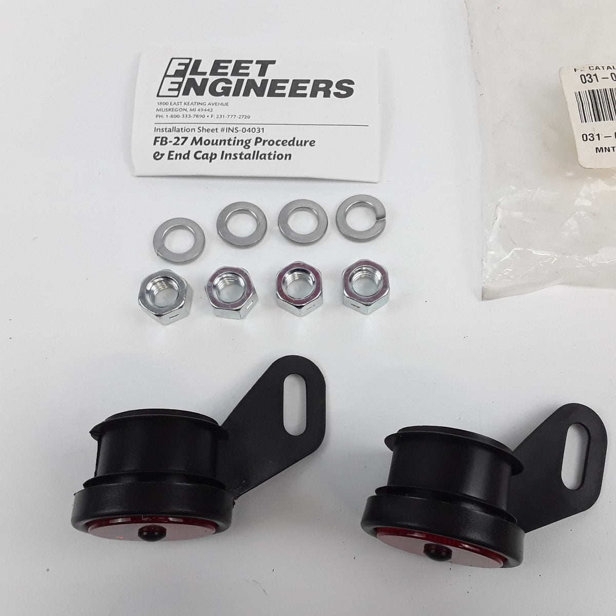 Fleet Engineering 031-00273 Mounting HDWR Caps Fits Heavy Duty Trucks