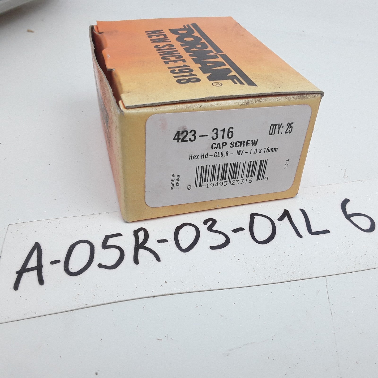 Dorman 423-316 Cap Screw-Hex Steel Head-Class 8.8- M7-1.0 x 16mm Set of 25