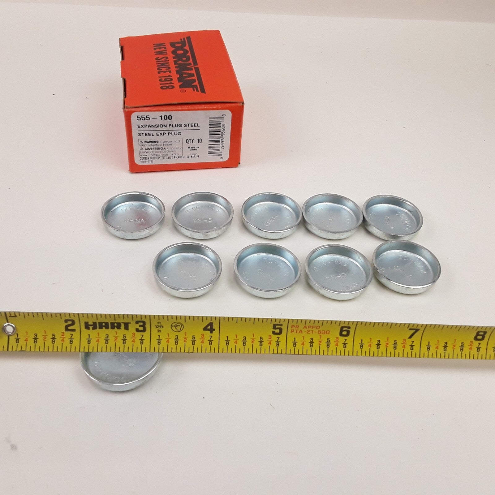 Set of 10 Engine Core Steel Cup Expansion Plug 30.25mm Fits Honda Ford Mazda