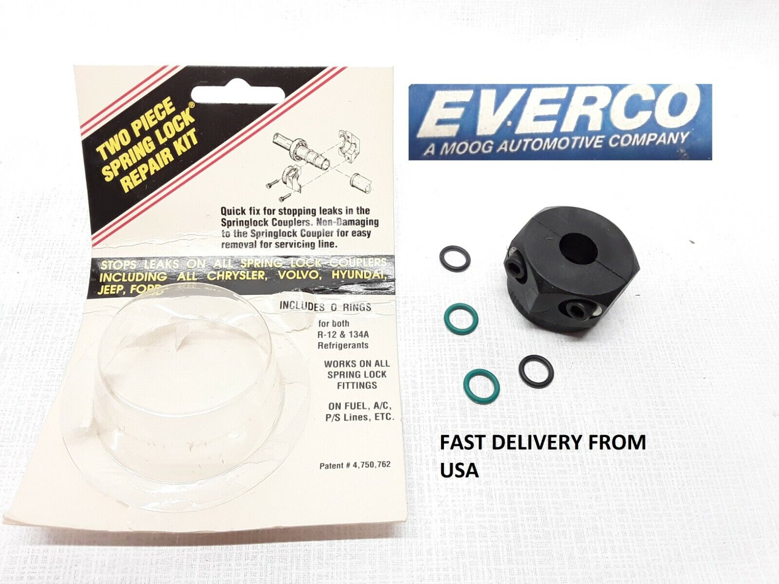 Everco A71916 Spring Lock Repair Kit Fits R-12 R134A - HotCarParts