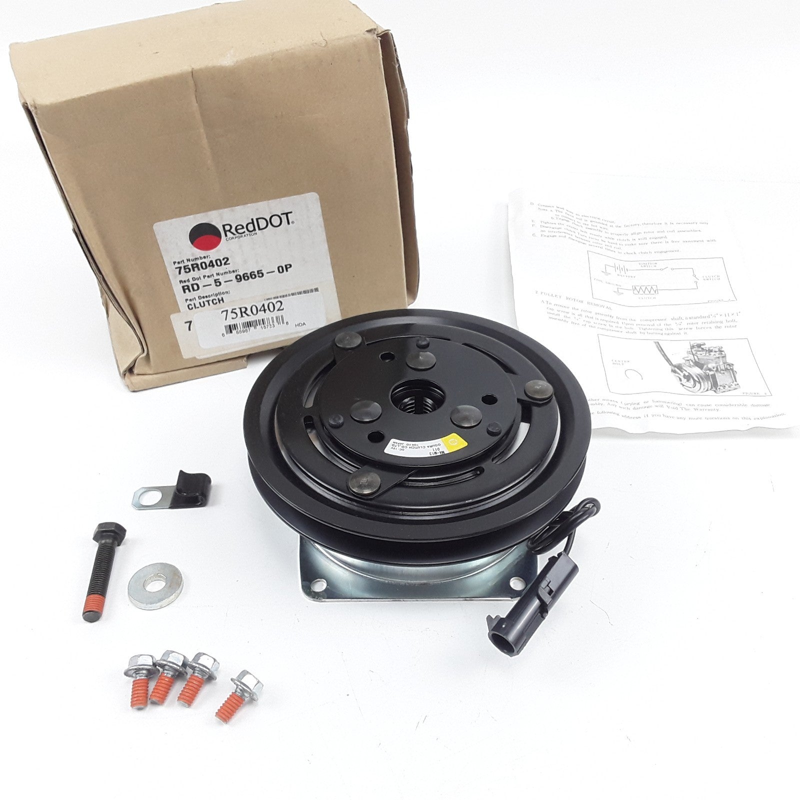 Red Dot 75R0402 A/C Compressor Clutch 12V MA-M13 RD-5-9665-0P