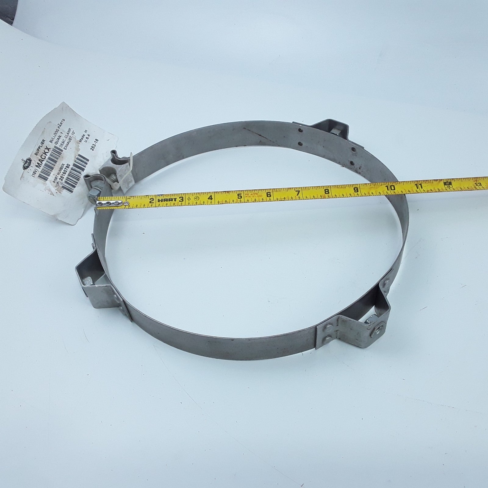 Mack 25160780 8ME4152M Clamp Exhaust 10" For Heavy Duty Vehicles
