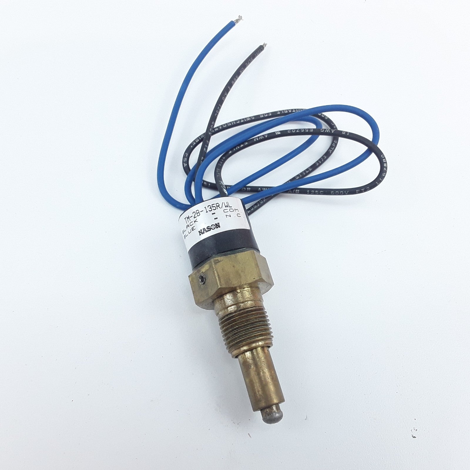 Nason TM-2B-135R/WL Bellows-Actuated Temperature Switch 135°F Rugged Automotive