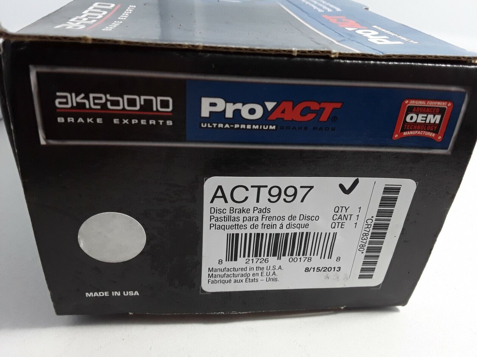 Disc Brake Pad Set-ProACT Ultra Premium Pads Front For Chrysler Pacifica 2004-08 - HotCarParts