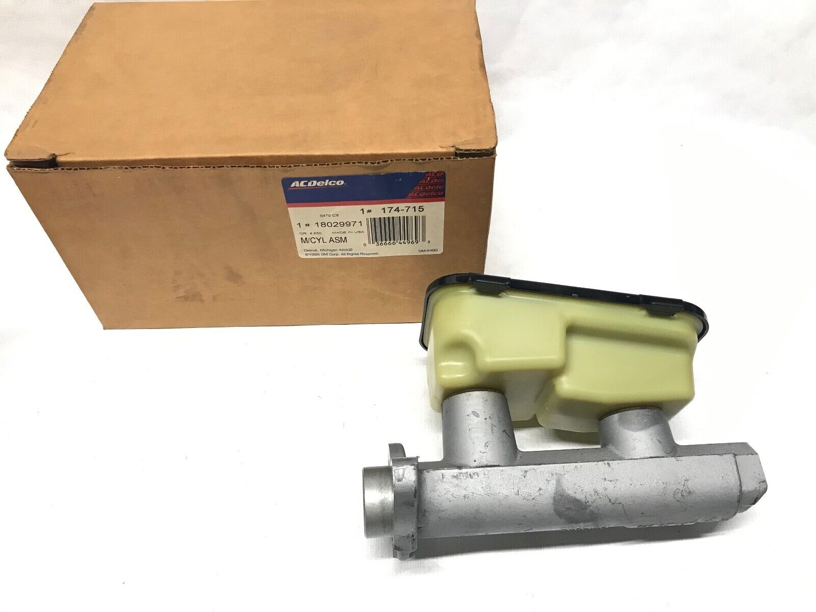 Brake Master Cylinder ACDelco GM Original Equipment 174-715 GM 18029971 - HotCarParts