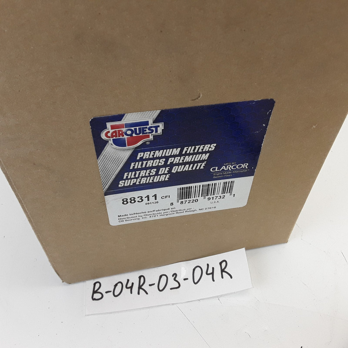 Carquest 88311 Engine Air Filter Replaces PA2906 ARM1541 46311 FC628 88311 1415A