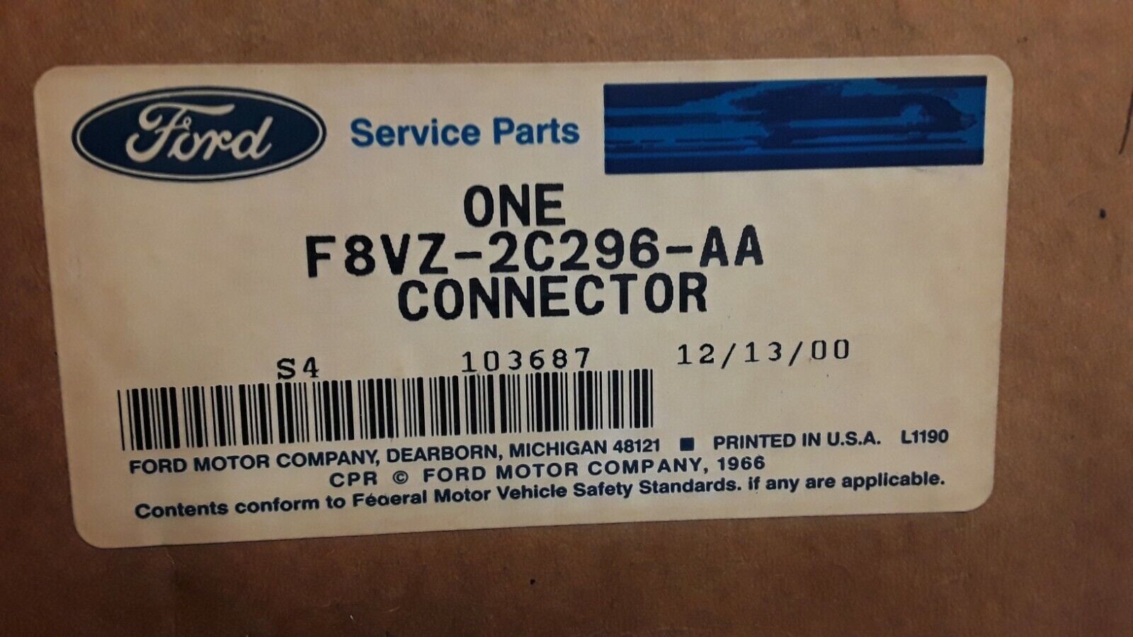 F8VZ-2C296-AA Antilock Brake Controller Tubing Assembly 98-00 FORDCrown Victoria - HotCarParts