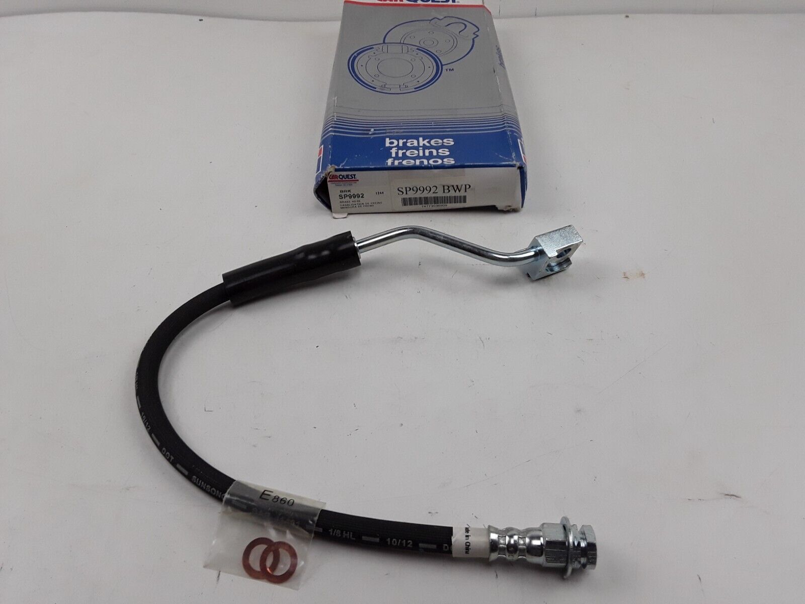 Front Right Passenger Side Brake Hose For Ford F-150 Bronco 1990 1991 1992 - HotCarParts