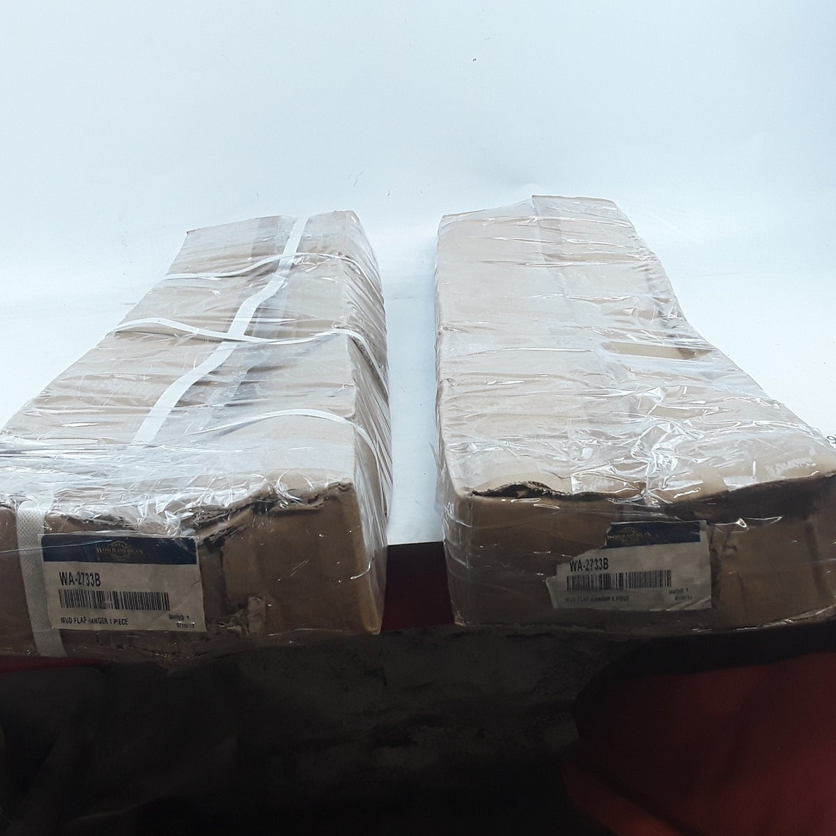 World American WA-2733B Mud Flap Hangers Steel Square Tube For Trucks & Trailers
