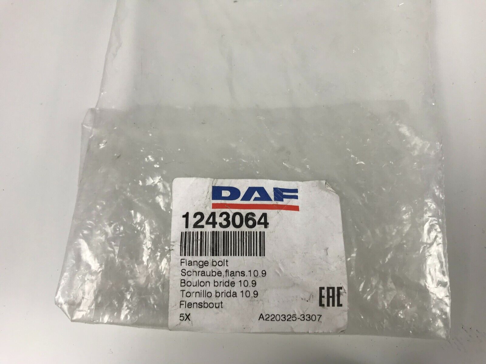 5 PCS - DAF 1243064 Flange Bolt FAST SHIPPING - HotCarParts