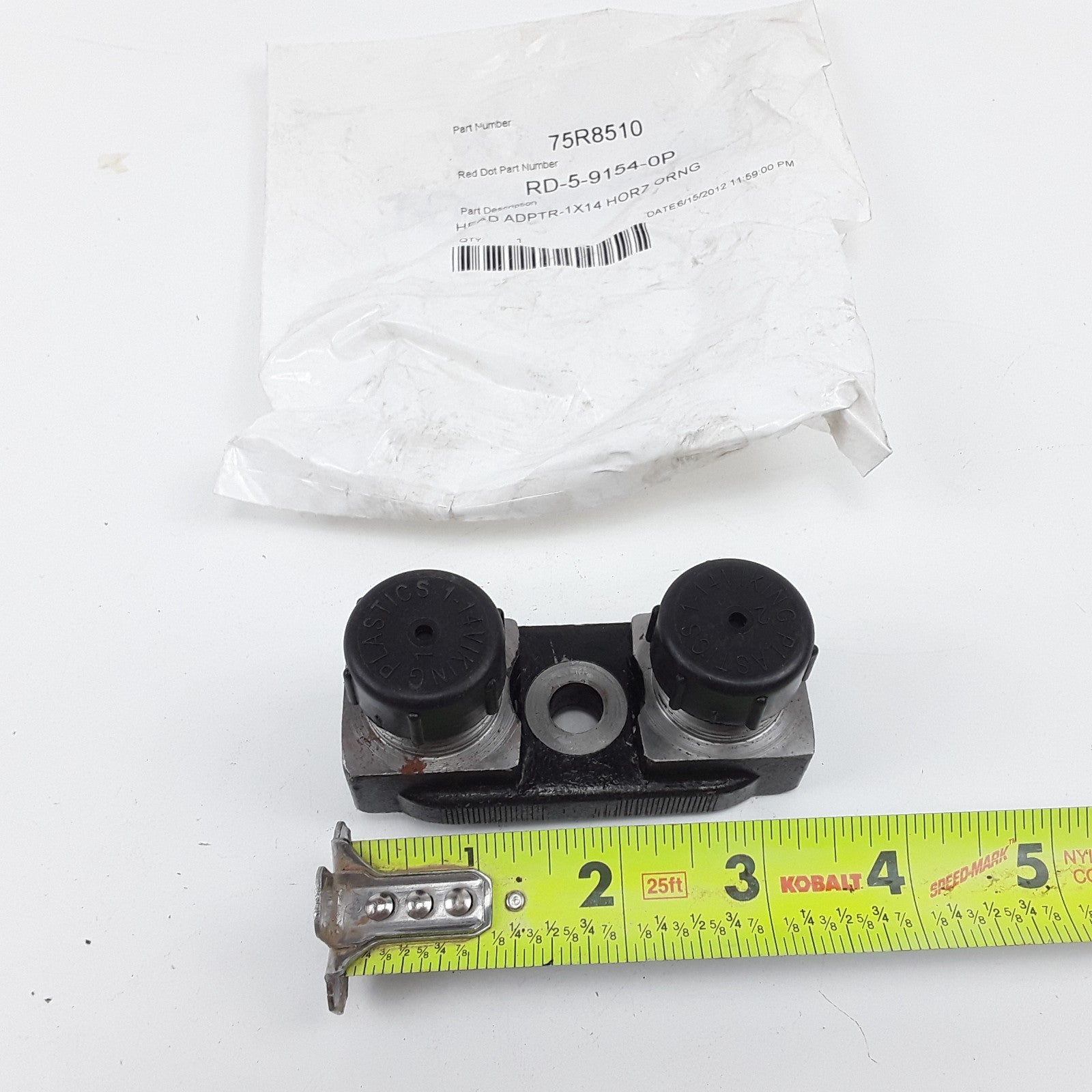 Red Dot 75R8510 Compressor Manifold Head Adapter Assembly 1 x 14 Heavy Duty