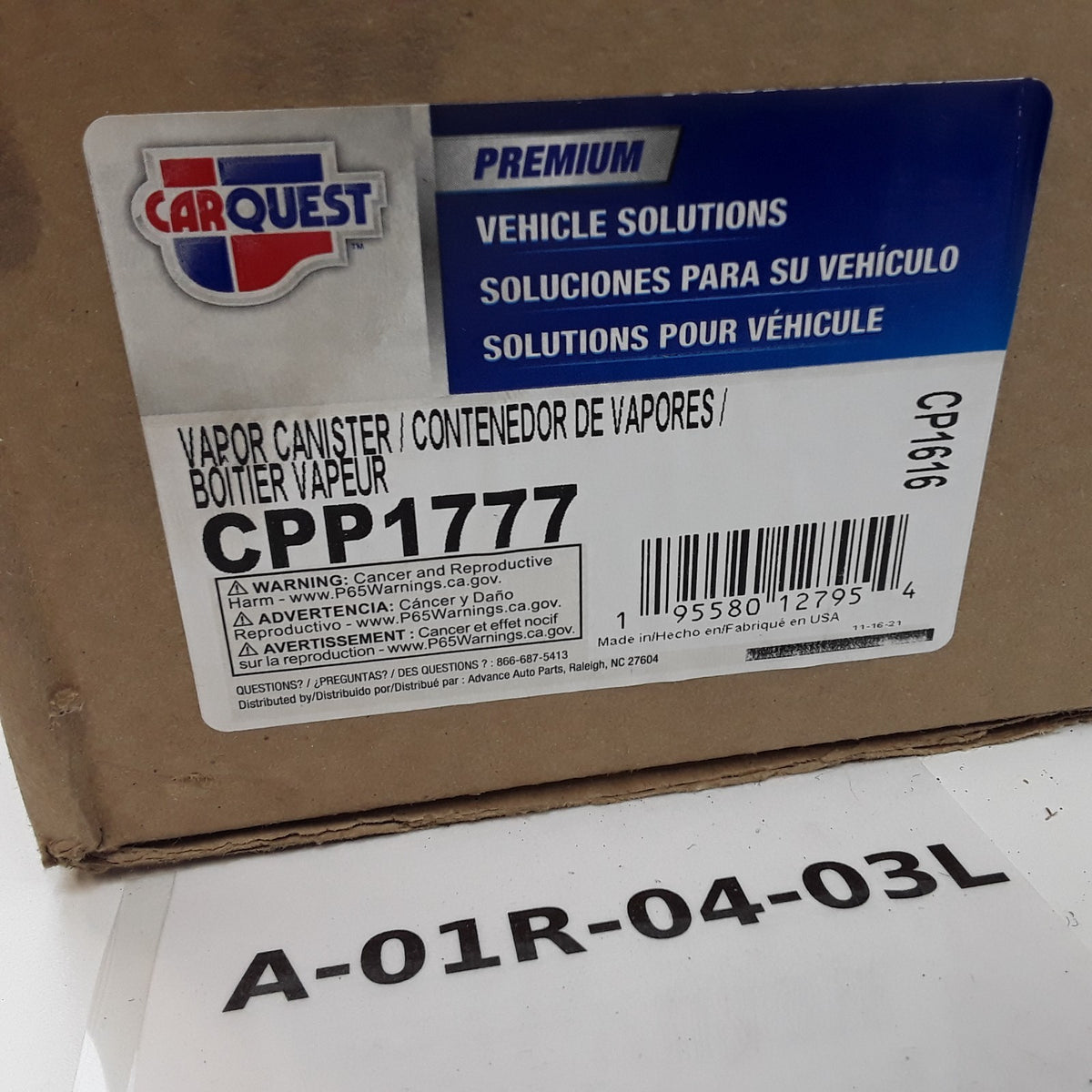 Fuel Vapor Canister For Ford Escape Mercury Mariner (2005 2006 2007 2008)