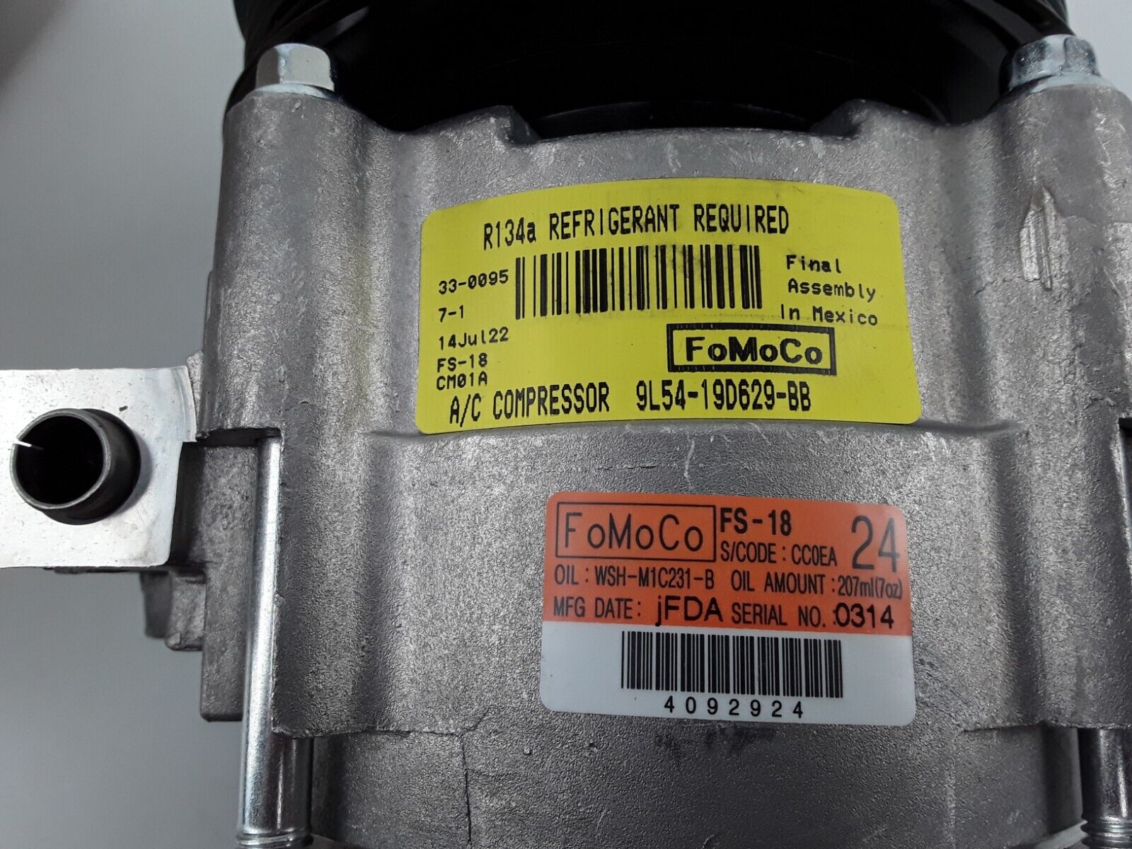 A/C AC Compressor For Ford Ranger 4.0L 2008 2009 2010 2011 GENUINE Motorcraft - HotCarParts