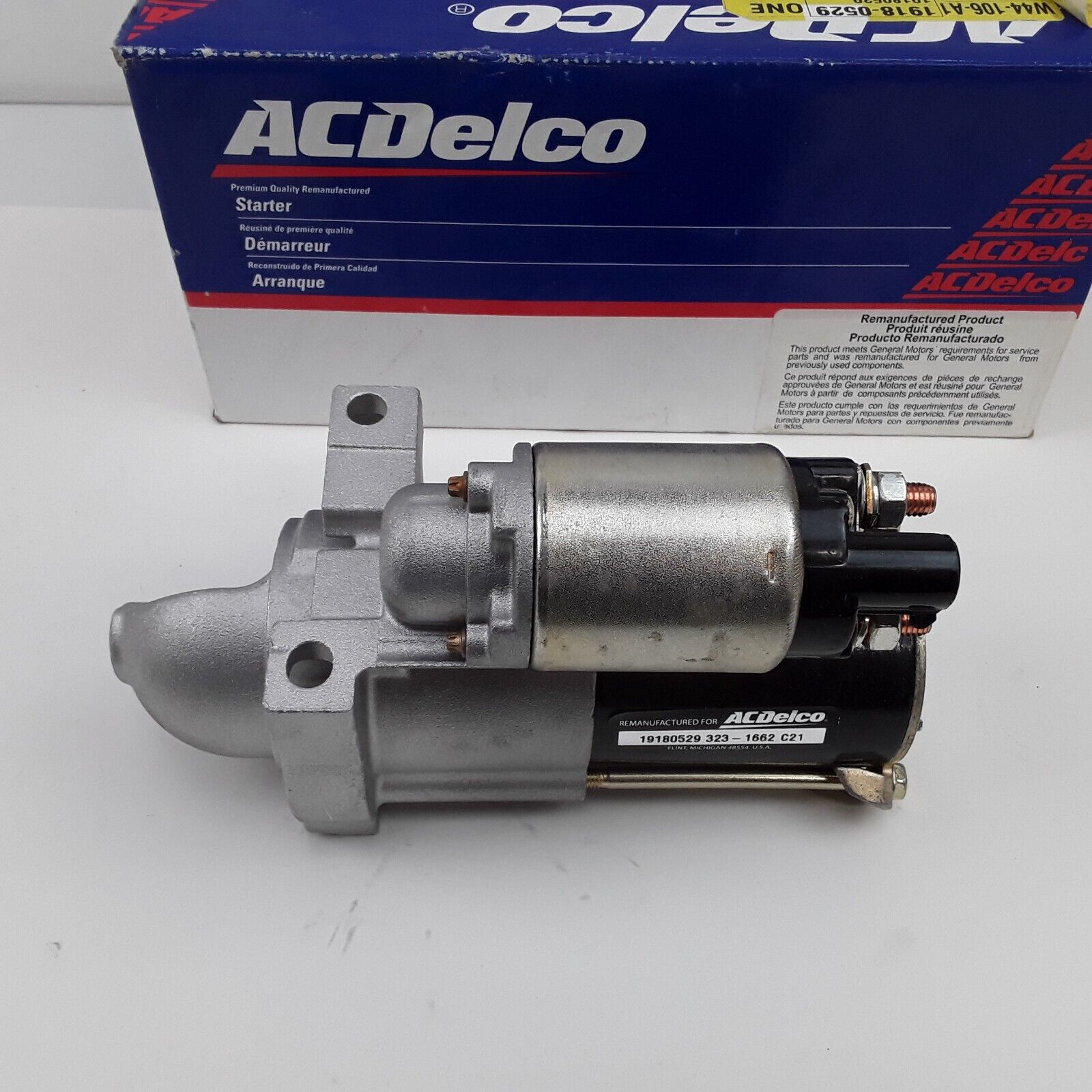 OEM ACDelco 323-1662 Starter Motor For Chevrolet GMC Hummer Saab 2009-2017