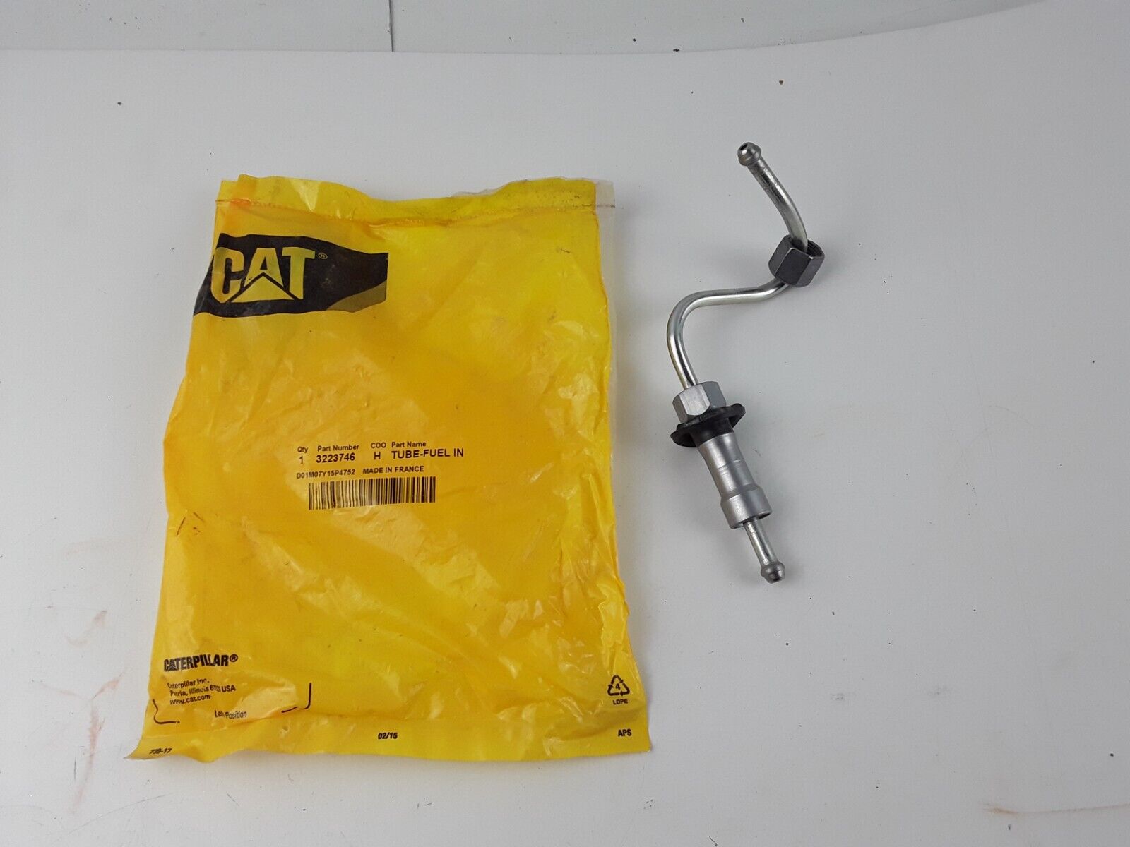 CAT 3223746 TUBE FUEL INJECTION NO.2 Fits Caterpillar 420E 430E 450E 914G 914G2 - HotCarParts