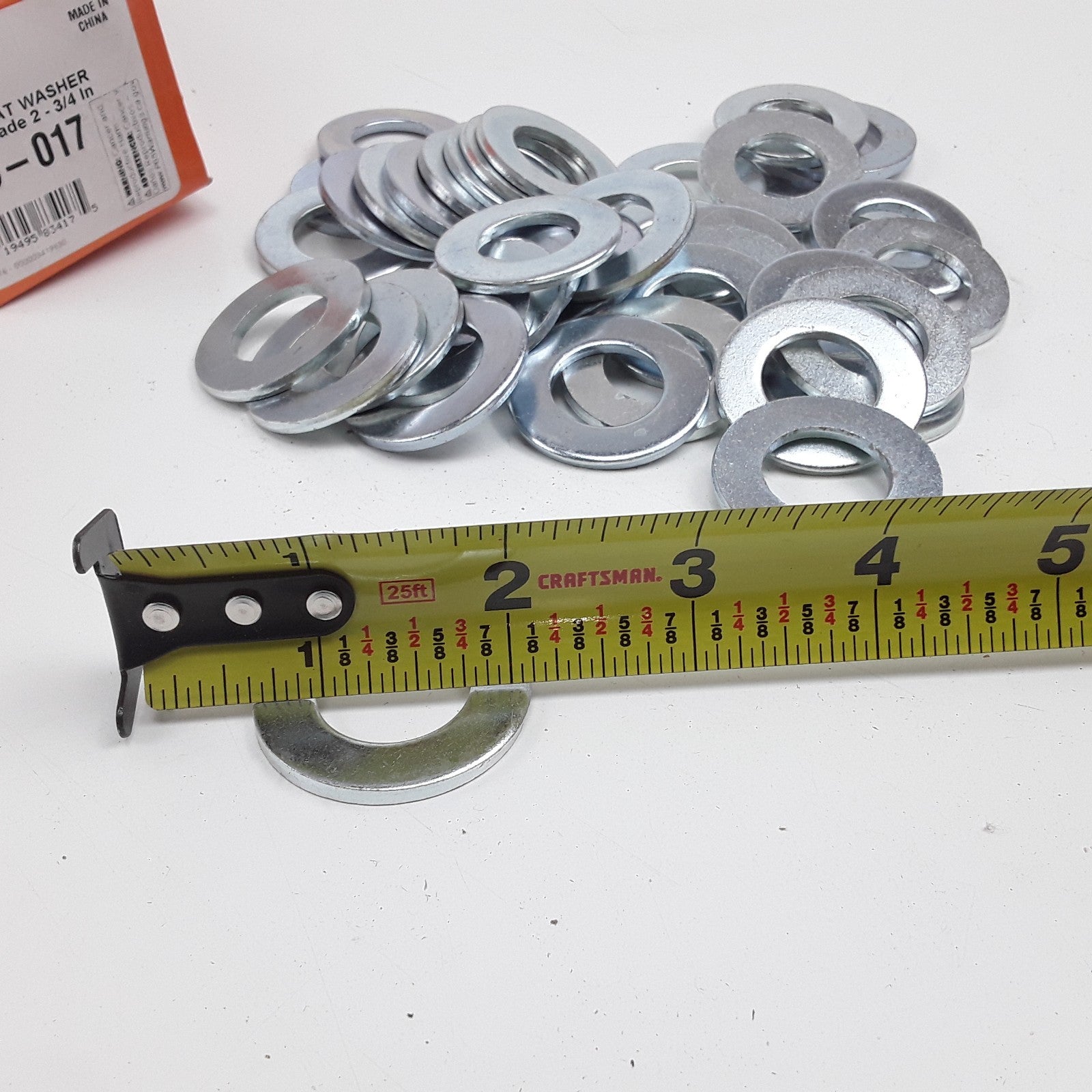 Dorman 825-017 Flat Washer Steel Grade 2- 3/4 in Set of 40