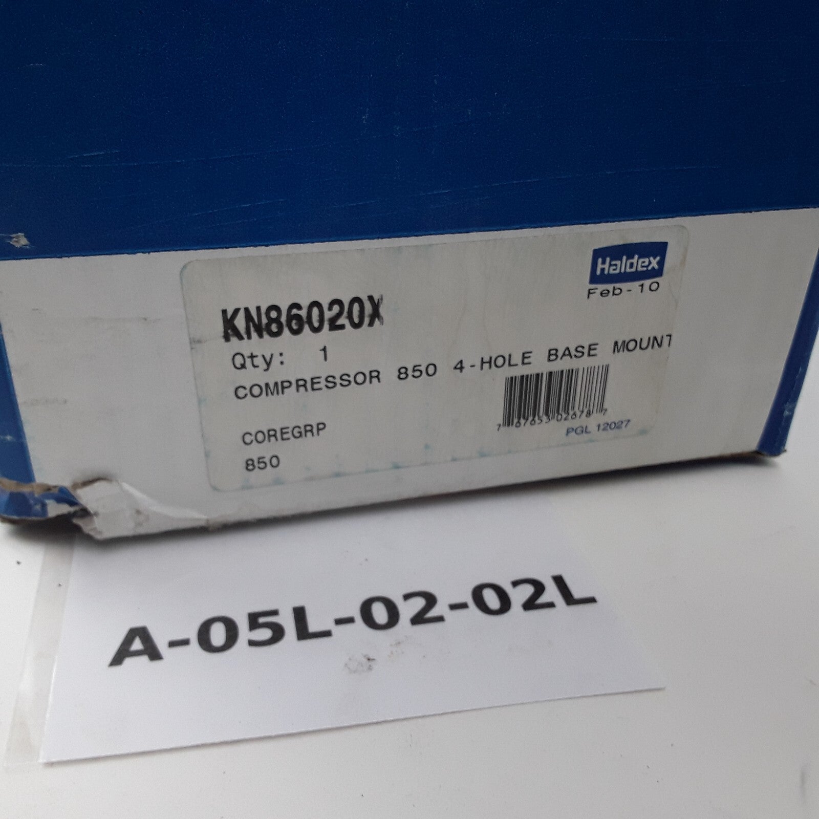 Haldex KN86020X Midland Air Brake Compressor 850 4-Hole Base Mount Heavy Duty