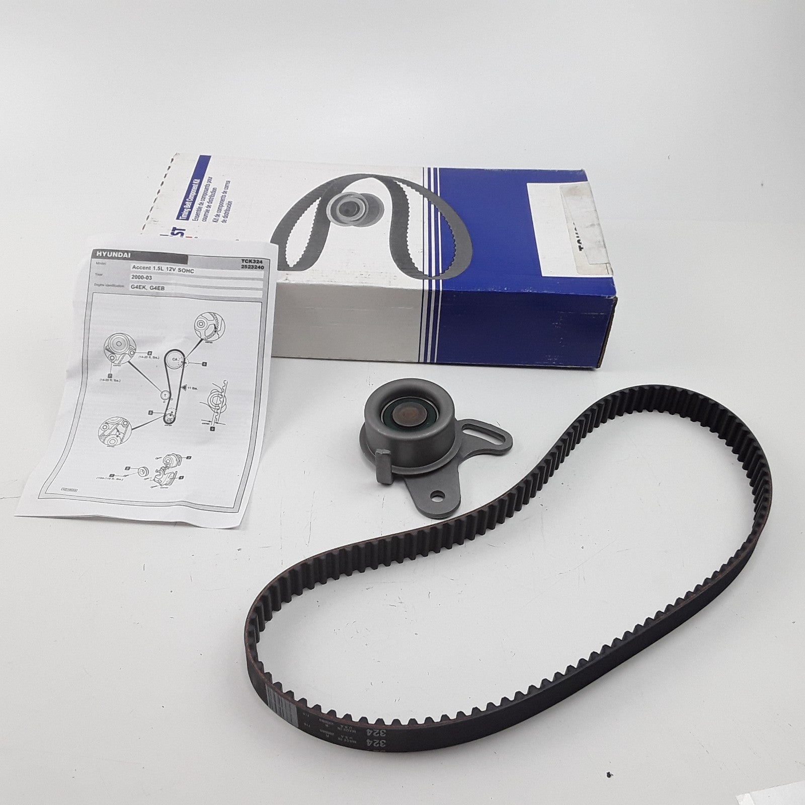 Engine Timing Belt Kit For Hyundai Accent 2000 2001 2002 2003 1.5L G4EK ,G4EB