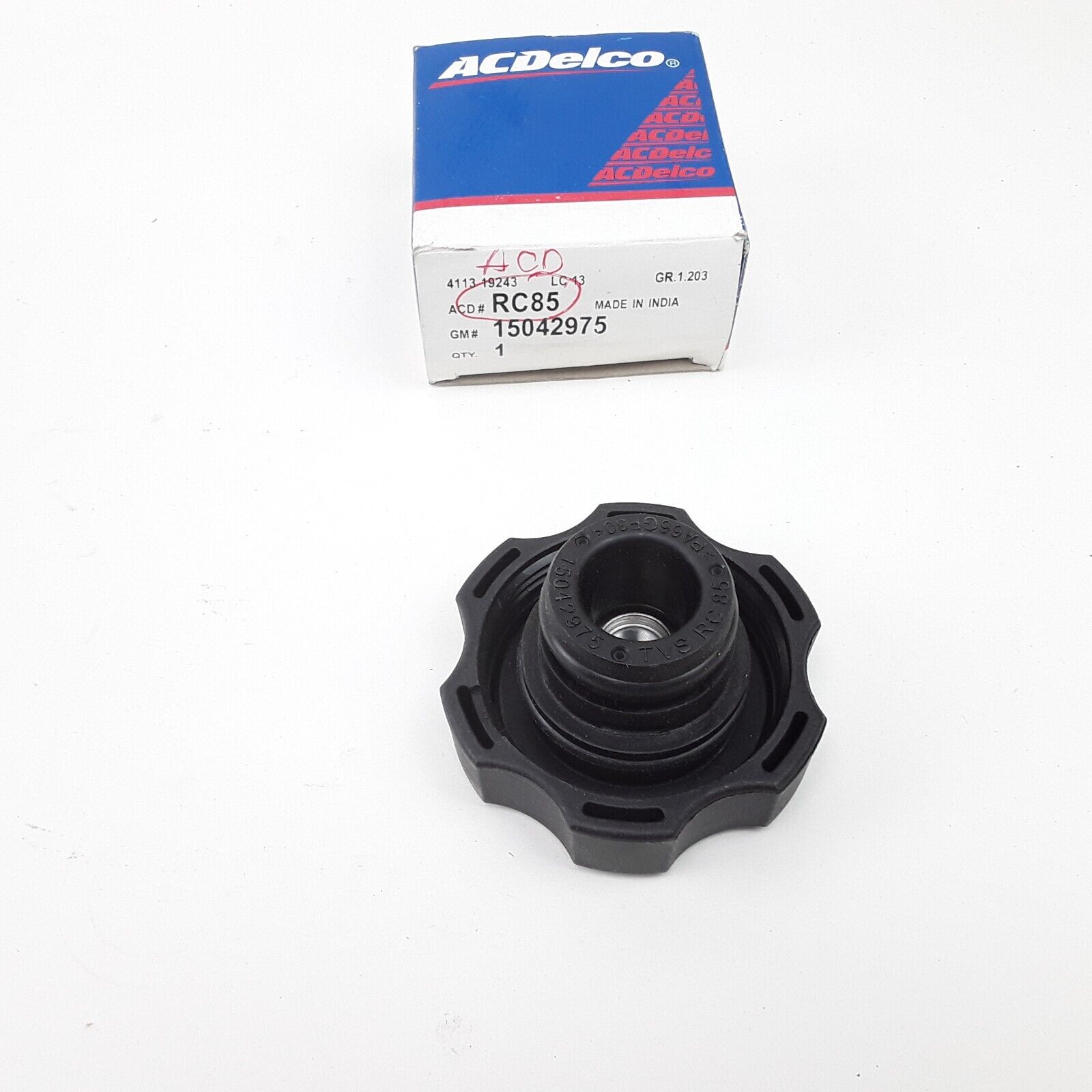 ACDelco RC85 15 P.S.I. Radiator Engine Coolant Water Tank Radiator Cap 1.19"