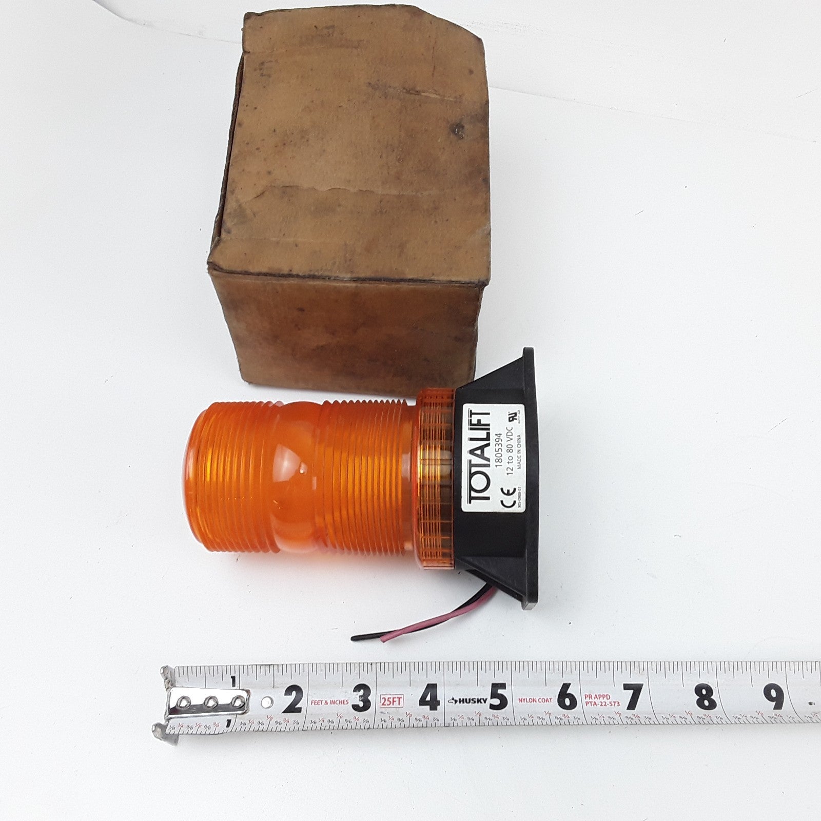 RU 1805394 Amber Permanent Mount Strobe Light Ml5- 2-80V Fits Clark Forklifts