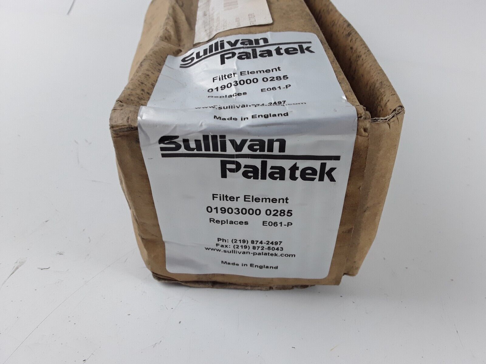 SULLIVAN PALATEK E061-P PARTICULATE FILTER ELEMENT HIGH PERFORMANCE GRADE E061 - HotCarParts