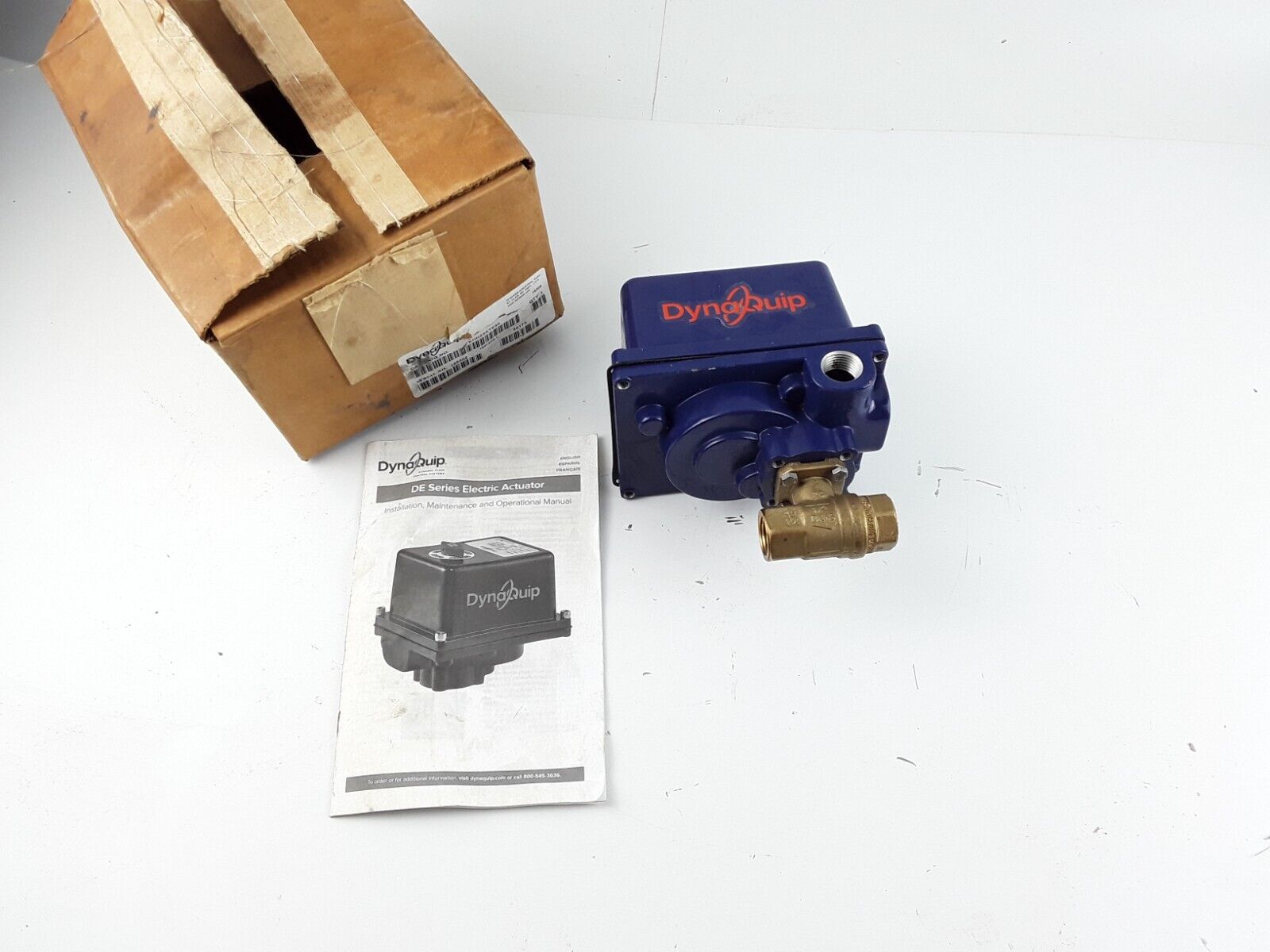 Dynaquip Controls Ehh23ate20h 1/2" Fnpt Brass Electronic Ball Valve 2-Way DE153 - HotCarParts