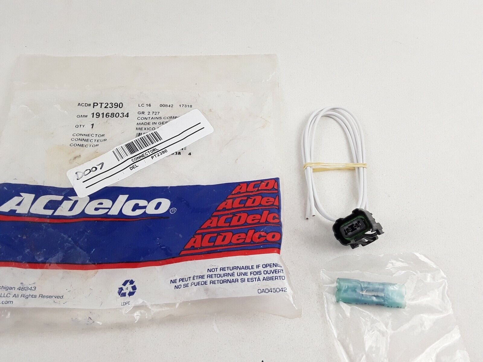 Fog Light Connector ACDelco for Chevrolet Silverado GMC Sierra 2007-2013 - HotCarParts