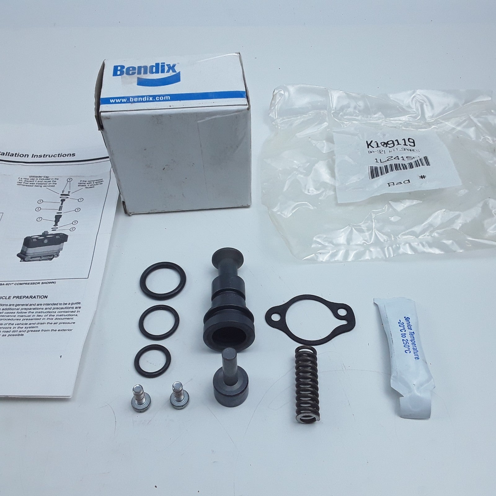 Bendix K109119 – BA-921 Air Compressor Unloader Kit 170.5008557