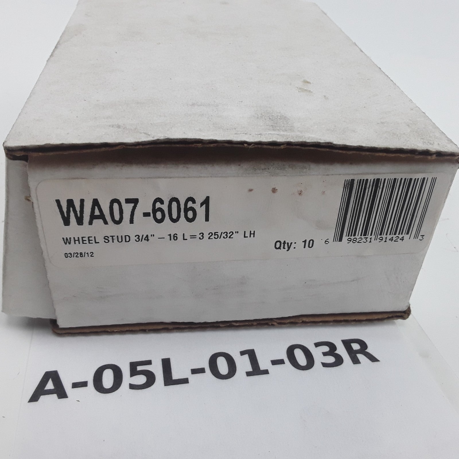 World American WA07-6061 - Wheel Stud - Left Hand, 3 25/32” Length Under Head