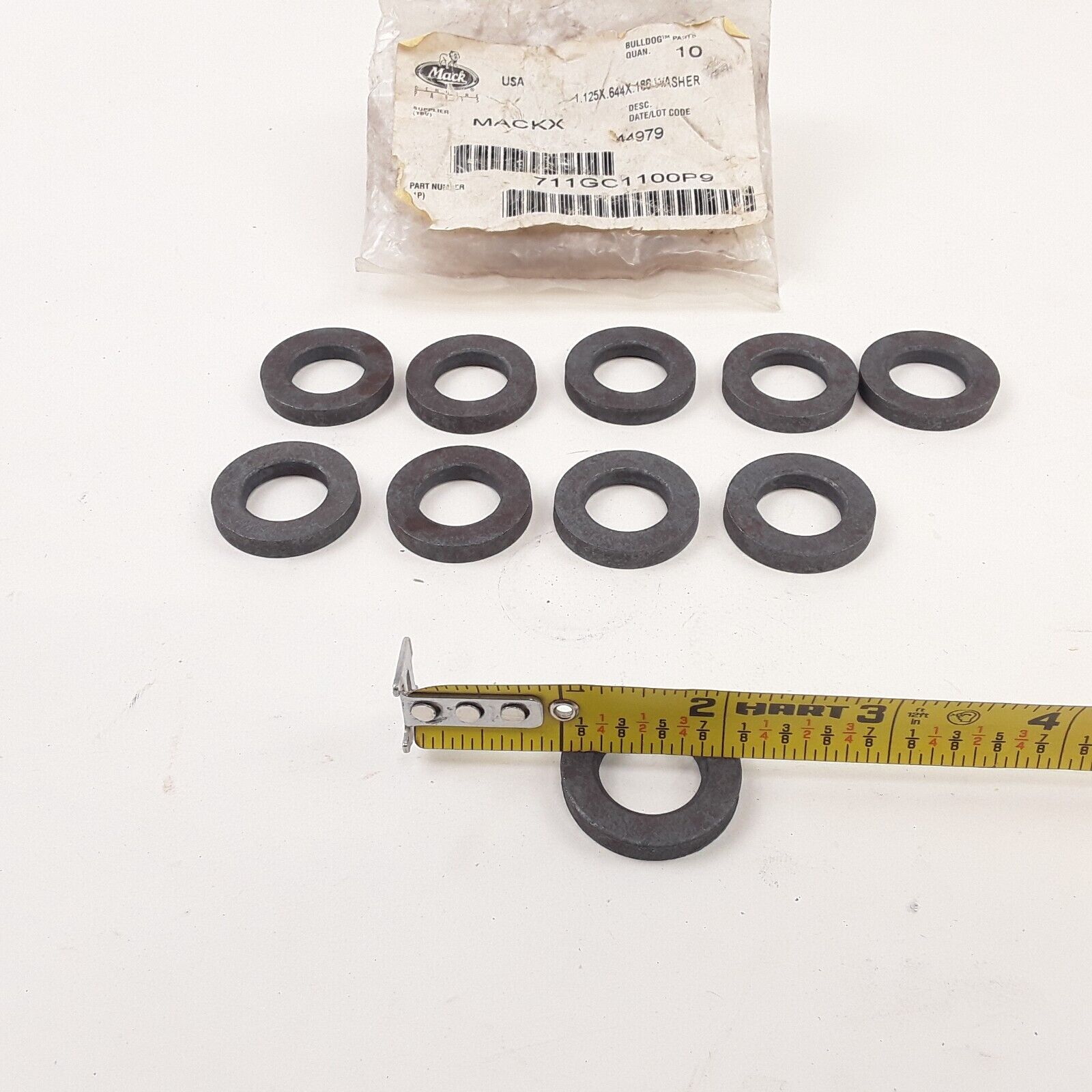 New Mack 711GC1100P9 Washers for Mack E6 Cylinder Head Pack of 10 Free Shipping