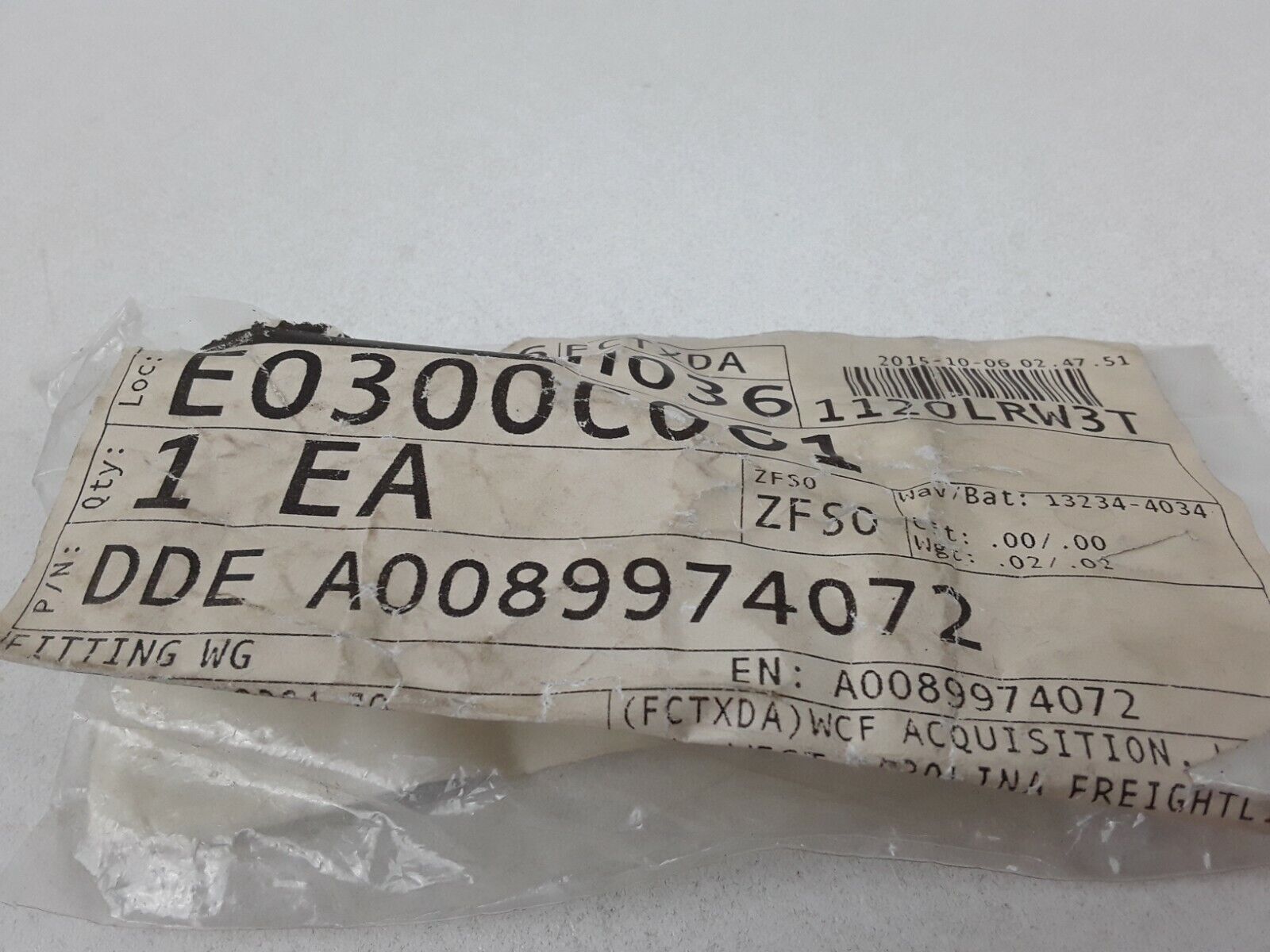 DETROIT DIESEL A0089974072 Copper FITTING WG DDE A0089974072 Fast Free Shipping - HotCarParts